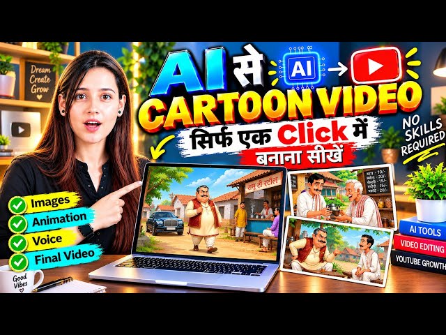 Ai se Cartoon Video Kaise Banaye | Step-by-Step Guide (2026) | ai video kaise banaye | ai cartoon 🔥