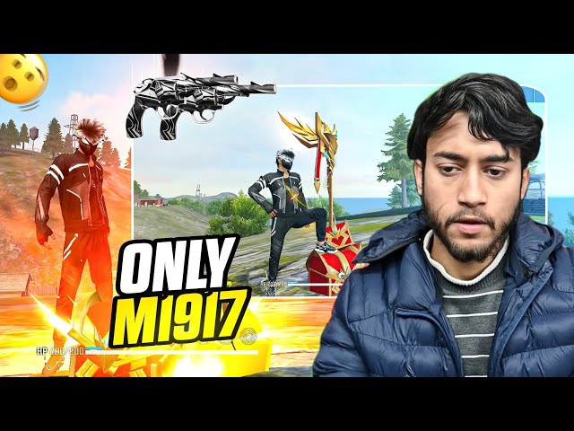Free Fire But M1917 Pistols 😱Only Challenge | Badge99