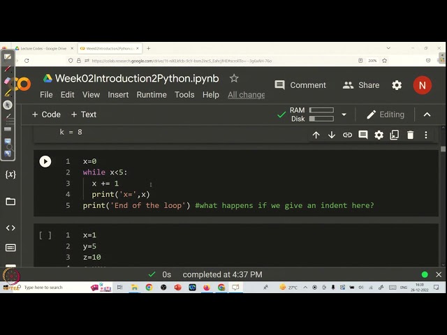 Week 2 : Lecture 8 : Python Coding: Introduction