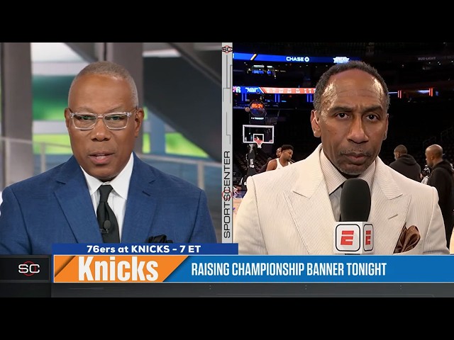 Stephen A. Smith on LeBron James' 76ers debut, Knicks raising championship banner | SportsCenter
