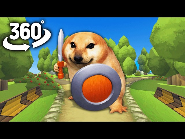 What The Dog Doin? Dog Chase You ! | 360° VR | Tiktok AR Dog meme