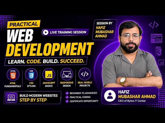 Web Development Class 2 | Learn HTML & CSS | Website Design for Beginners
