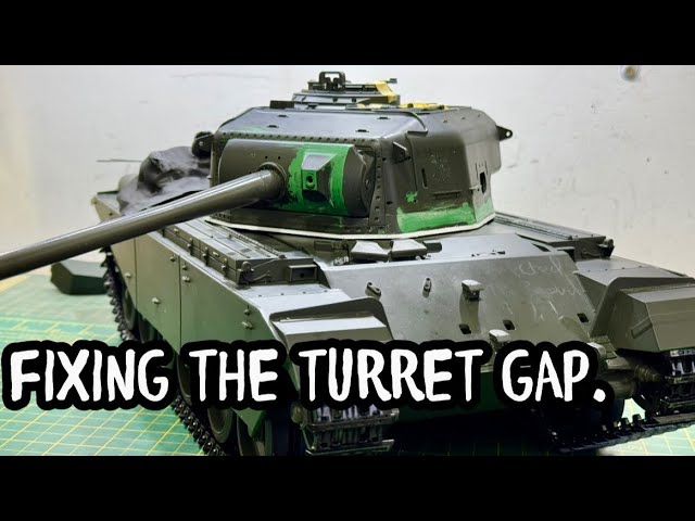 HAYA CENTURION TURRET GAP CORRECTION, 1/16th RC TANK BUILD PART 5