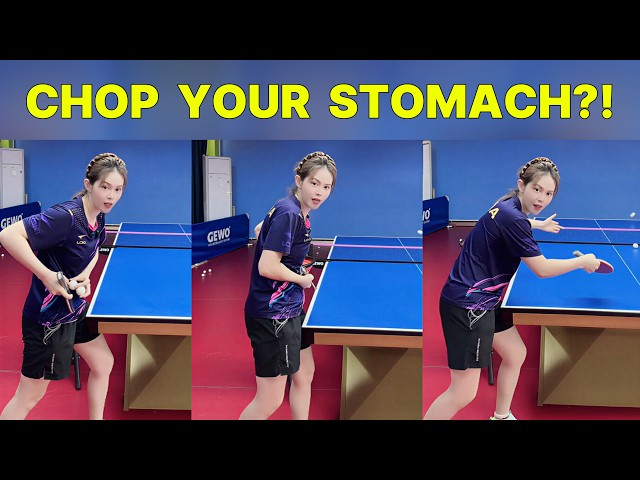 "Chop Your Stomach": The Weird Trick for Insane Table Tennis Serve Spin