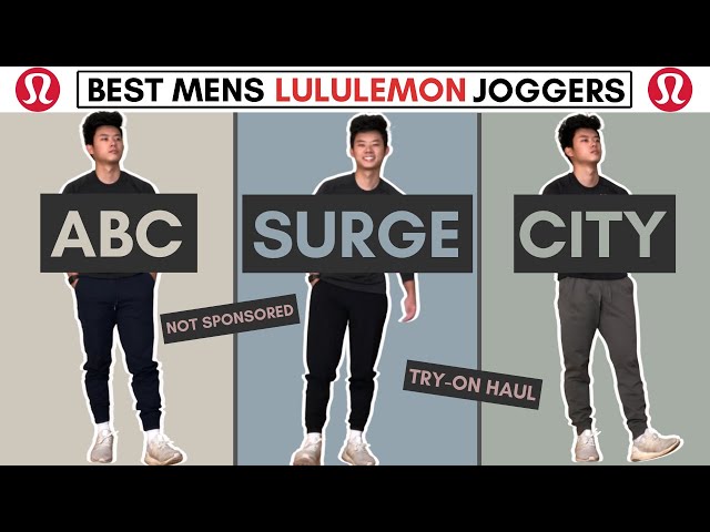 Best Lululemon Mens Joggers Explained (ABC, Surge, City Sweat)