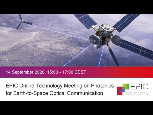 EPIC Online Technology Meeting on Photonics for Earth-to-Space Optical Communication