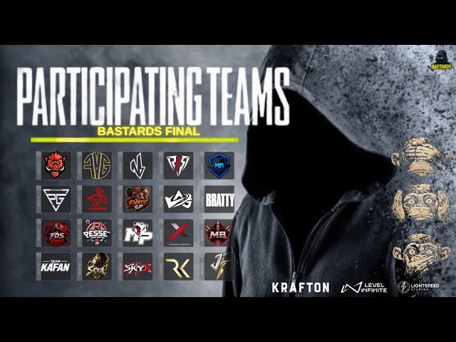 Bastards Remontada Final Day PUBGM Tournament! 10/17/26 (3m delay)