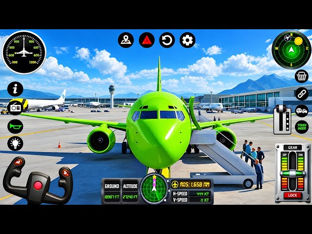 Flight Airplane City Pilot Simulator - Boeing Emergency Landing Goes Wrong 🚨✈️ (Android Gameplay)