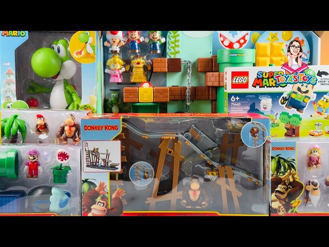 Super Mario Toy Collection Unboxing & Review | Donkey Kong, Luigi, Yoshi & More!