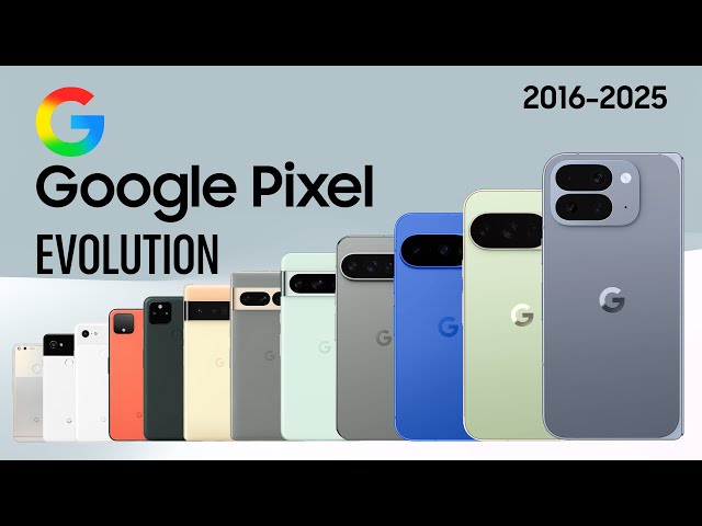 Evolution of Google Pixel