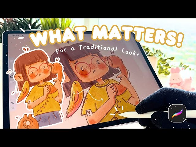 How I Make Digital Art Look Traditional in Procreate 🍃✨ |Default Brushes Only