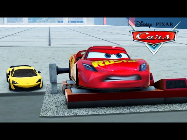 Lightning McQueen Crashes on Simulator | Cars Movie Remake | BeamNG.drive
