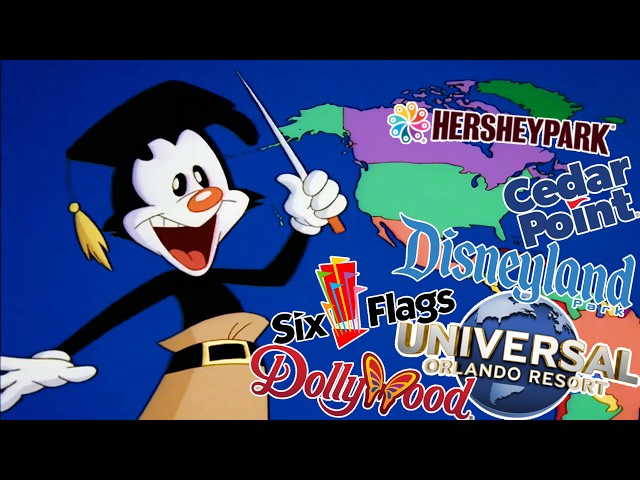 Yakko's World but it's the theme parks of America