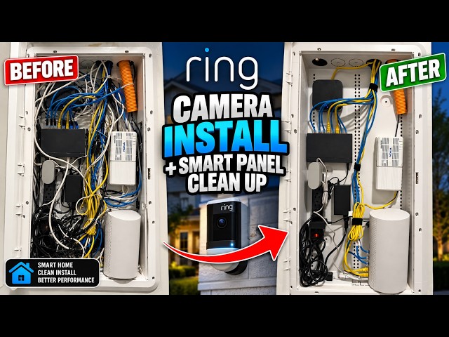 Ring outdoor Cam 4K Pro POE install.