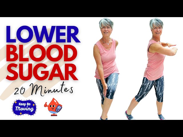 Lower Blood Sugar in 20 Minutes At Home Workout for Women