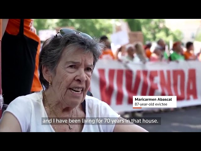 The 87-year-old woman who is the face of Madrid's housing crisis