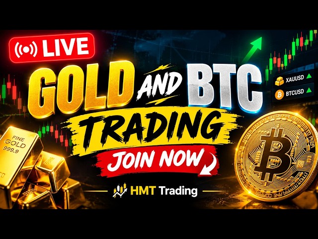 Live Gold  and BITCOIN Trading | XAUUSD