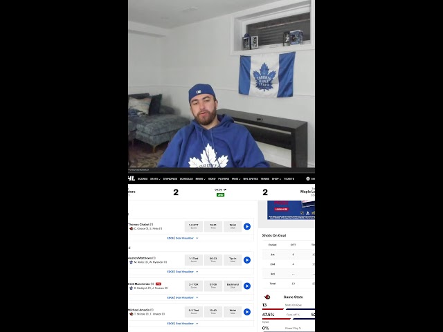 MAPLE LEAFS V SENATORS REACTION FULL GAME