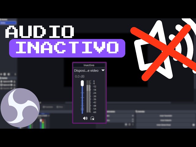 "AUDIO INACTIVO" en OBS | Capturadora de video en PS5