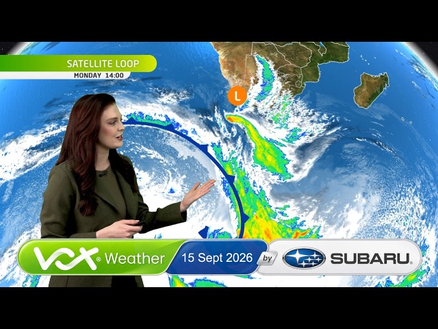 15 September 2026 | Vox Weather Forecast brought to you by Subaru Southern Africa