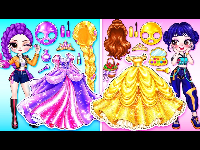 I Made Beautiful Princess Paper Doll Dress-Up Story