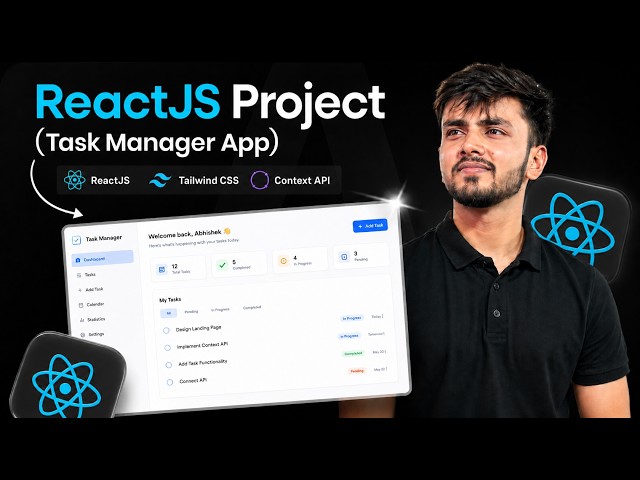 Build a Real-World Task Manager with ReactJS 🚀 | Context API + CRUD + Authentication
