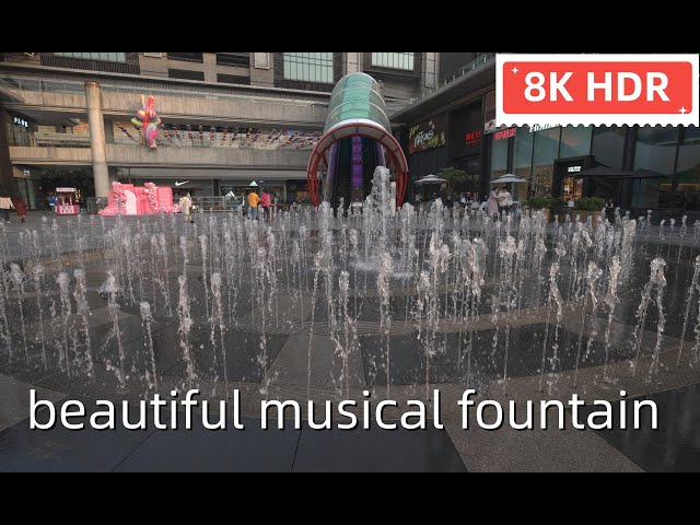 【8K HDR】beautiful musical fountain/ sony a1 8K30 520M 4:2:2 10bit pp10 HDR