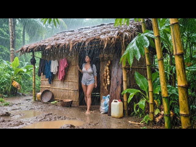 Real Nepali Mountain Village Life During Rain | Peaceful & Relaxing Rural Nepal 🌧️🇳🇵