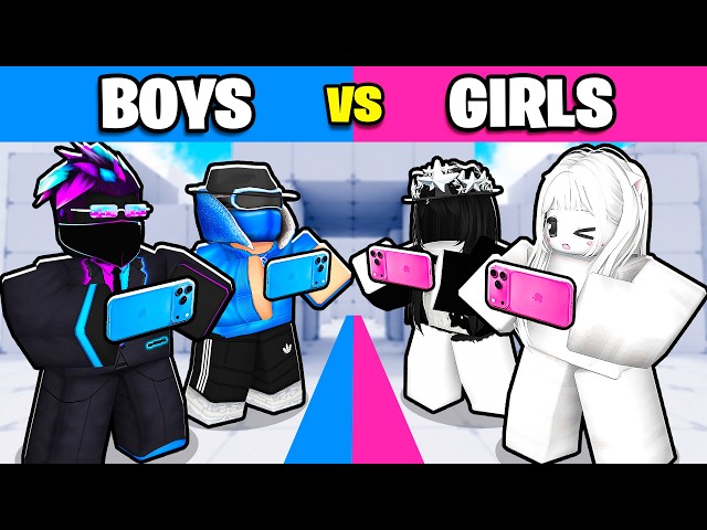 BOY MOBILE vs GIRL MOBILE pros in Roblox Rivals!