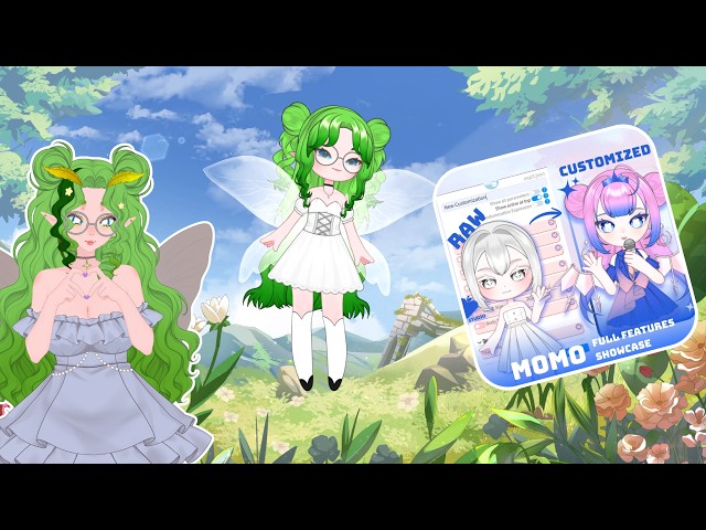 MOMO Chibi Customizable Vtuber Model Showcase