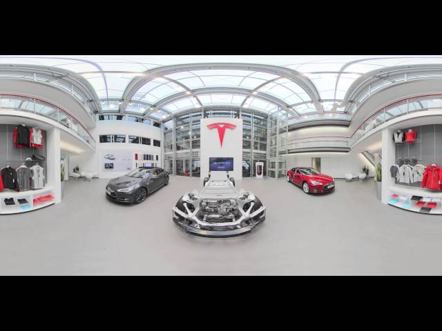 360° Tesla showroom experience