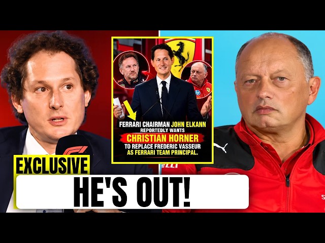 Ferrari Chairman BREAKS SILENCE on Fred Vasseur Replacement! Christian Horner to Ferrari?