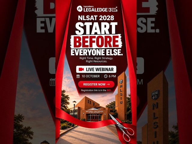 Unlock Your Potential: NLSAT 2028 Webinar Registration Open #nlsat  #lawstudent #nlsiu #3yearllb