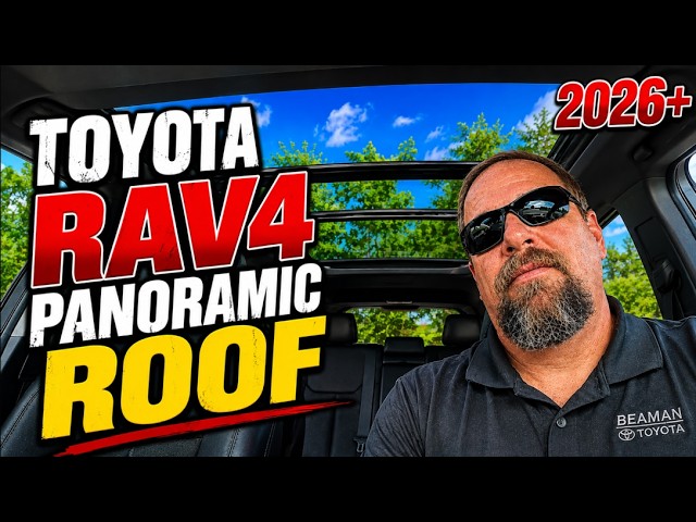 2026 Toyota Rav4 A look at the Panoramic sunroof