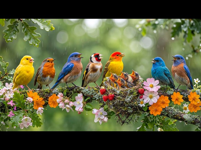 🌧️ Escape Into Peaceful Birdsong & Gentle Rain 🌿 Restorative Nature Ambience for Instant Deep Calm