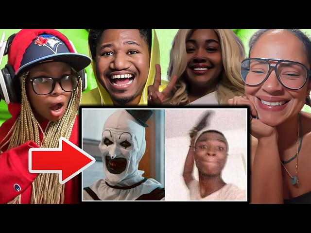 GIRLS REACTS TO! Horror Movie Characters I Can Beat 3 (Degenerocity)