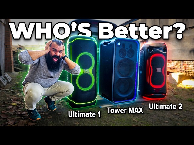 Sony ULT Tower MAX vs JBL Partybox Ultimate2 vs 1: You Won't Believe The Results!
