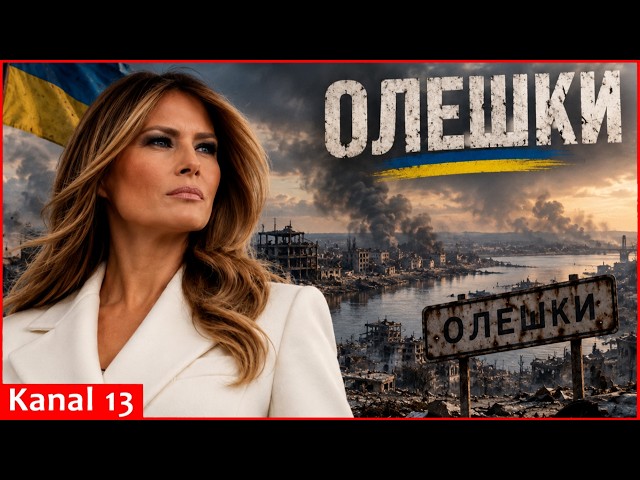Shots of Oleshky, Ukraine as White House says Melania Trump helps forge ceasefire deal there