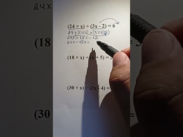 How to Solve Equations with Two Parentheses and Division Easy Math #maths #mathstricks #mathematics