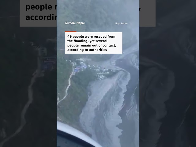 Landslide triggers flash flood in Nepal