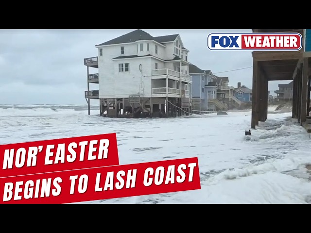 Powerful Nor'easter Lashes Carolina, Mid-Atlantic Coasts, Could Take On Tropical Characteristics