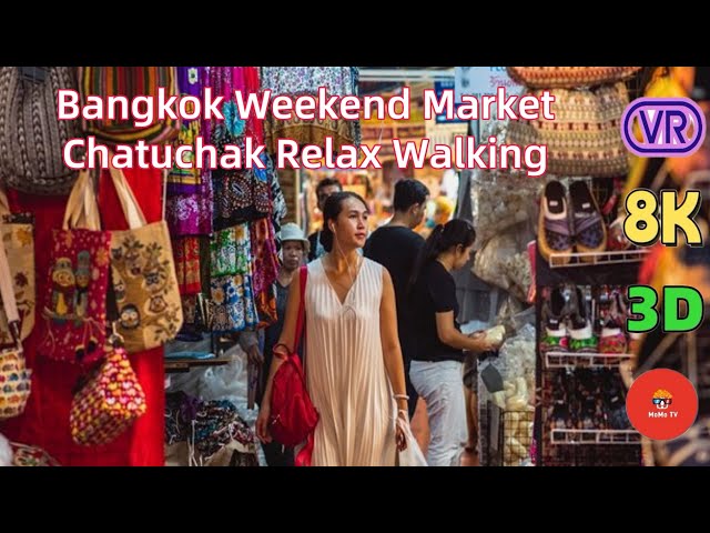 【180° VR】Shopping at the World’s Largest Market | Chatuchak Bangkok 2025 Relaxing VR Walking 8K 3D