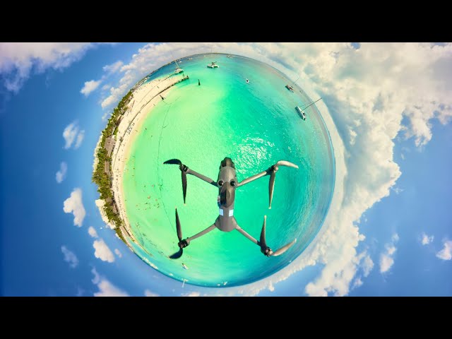 🕵🏻‍♂️🔬BASIC 360 VR MONOSCOPIC DJI OSMO VIDEO AT THE ISLA MUJERES EXPORTED VIA DJI STUDIO 8K RES.🕊️🤗