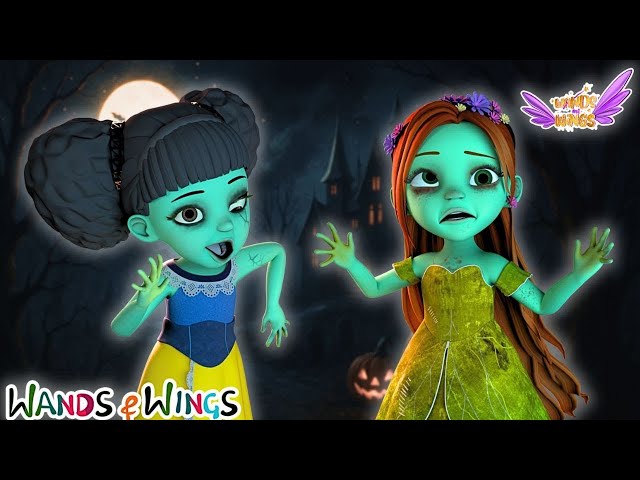 Oh No!! The Naughty Witch Turned Princesses into 🧟‍♀️ Zombies 🎃 | Fun Halloween Song