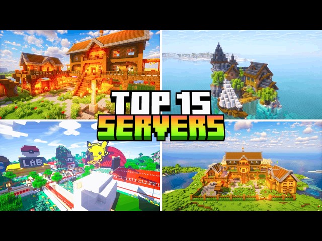 Top 15 BEST Minecraft Servers For Minecraft 2026! - Server IPs
