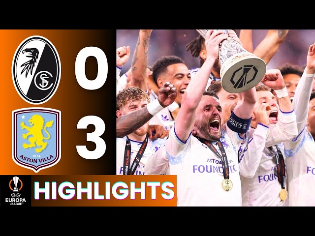 SC Freiburg vs Aston Villa Highlights | UEFA Europa League Final 2025/26