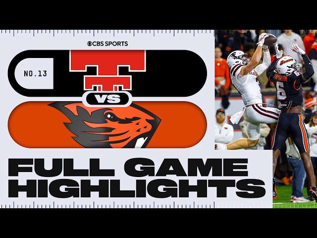 No. 13 Texas Tech Red Raiders vs Oregon State Beavers | Full Game Highlights