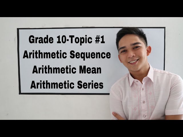 Arithmetic Sequence (Arithmetic Progression), Mean and Series I Señor Pablo TV