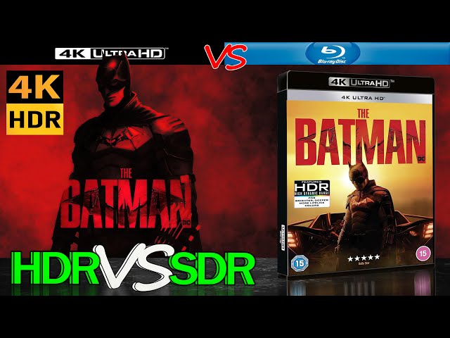 The Batman 2022 HDR ANALYSIS 4K UHD Blu Ray REVIEW vs 1080p BD SDR 100nits #TRUE_DIFFERENCE