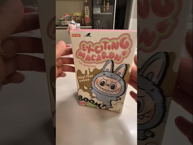 Unboxing a Labubu Macaron at Home… Now I’m Really Curious Who’s Inside! 👀🌟😍#labubu #shorts